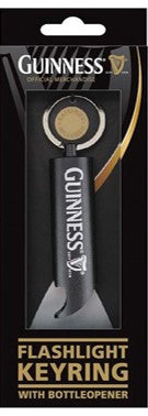 Guinness Flashlight Key Ring with Bottle Opener