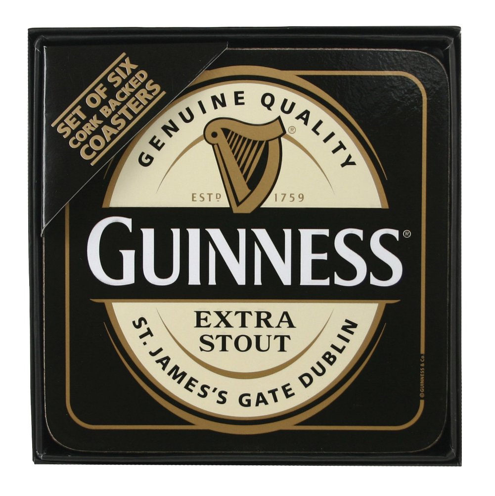 Guinness Label Coasters