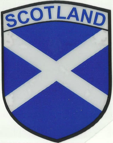 Window Sticker - Saltire Shield