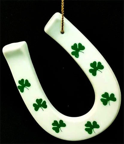 Porcelain Horseshoe Ornament