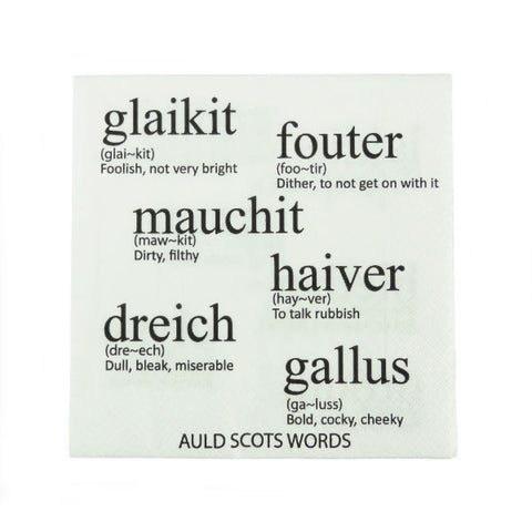 Serviettes - Luncheon - Auld Scots Words