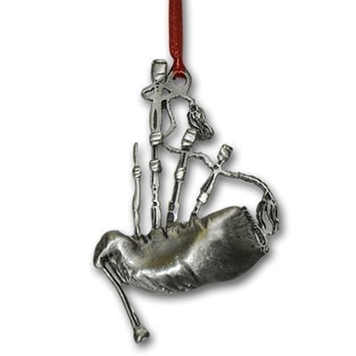 Pewter Bagpipes Ornament