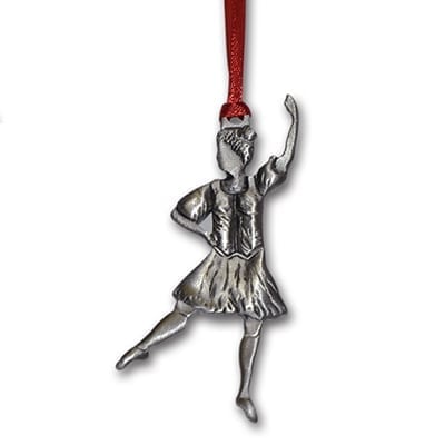 Pewter Highland Dancer Ornament