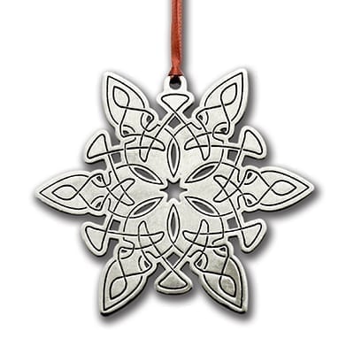 Pewter Celtic Snowflake Ornament