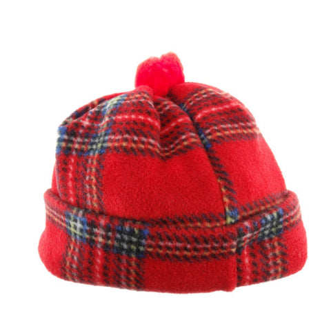 Child's Tartan Fleece Hat