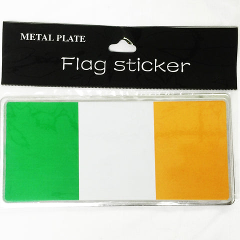 Metal Plate Sticker - Irish Flag