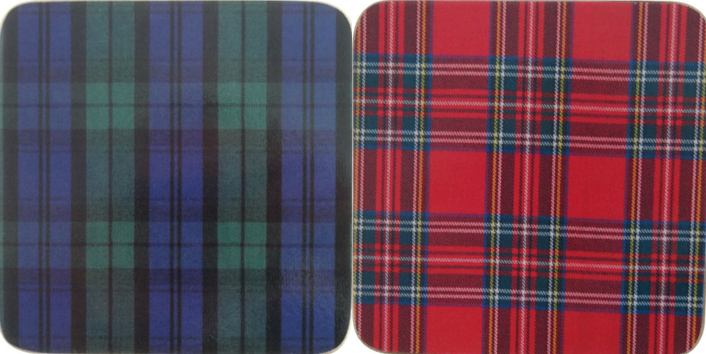 Tartan Coasters Set of 6