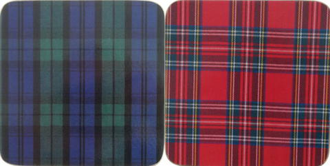 Tartan Coasters Set of 6