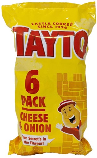 Tayto Cheese & Onion 6 Pack Crisps