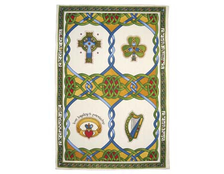 Tea Towel - Irish Emblems