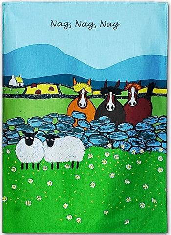Tea Towel - Nag, Nag, Nag