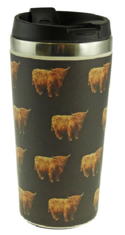 Highland Cow Travel Mug